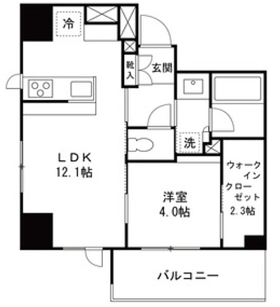 東京都中央区佃２丁目(賃貸マンション1LDK・5階・40.09㎡)の写真 その2