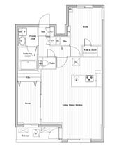 東京都新宿区左門町（賃貸マンション2LDK・3階・60.04㎡） その2