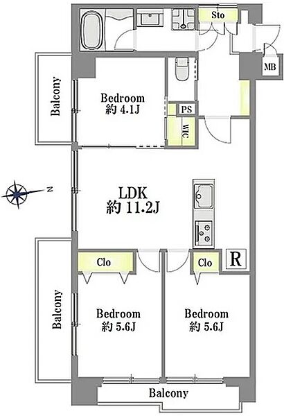 間取りを拡大表示