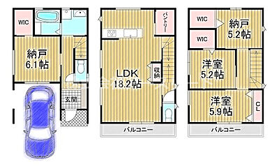 間取り：【間取】