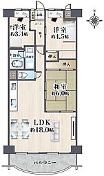 間取図画像 3LDK