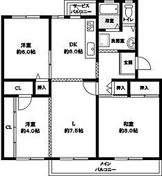 間取図画像 3LDK