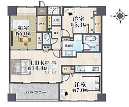 TATディナスティ茨木大池 3LDKの間取図画像