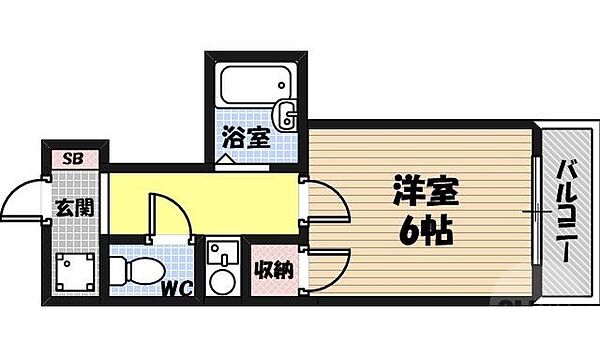 エステート鶴見 ｜大阪府大阪市鶴見区諸口1丁目(賃貸マンション1K・4階・21.00㎡)の写真 その2