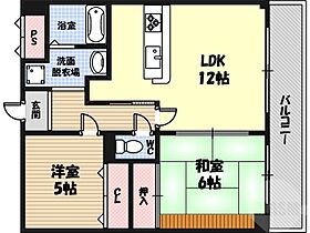 ハシエンダ北野  ｜ 大阪府大阪市鶴見区焼野1丁目（賃貸マンション2LDK・2階・56.16㎡） その2