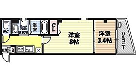 ミッドシティ城東グランデ  ｜ 大阪府大阪市城東区今福西1丁目（賃貸マンション2K・1階・30.67㎡） その2