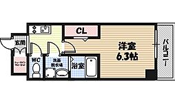 Osaka Metro長堀鶴見緑地線 蒲生四丁目駅 徒歩9分の賃貸マンション 10階1Kの間取り