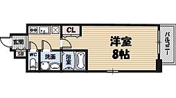 Osaka Metro長堀鶴見緑地線 蒲生四丁目駅 徒歩7分の賃貸マンション 6階1Kの間取り