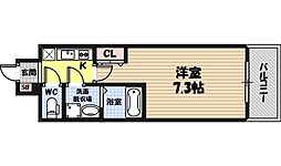 GROOVE今福鶴見 1Kの間取図画像