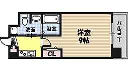 PARKHILLS都島縁 1Kの間取図画像