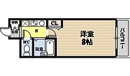 メゾンピーターパン 1Kの間取図画像