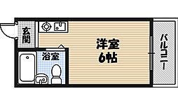 コレクション関目弐番館 ワンルームの間取図画像