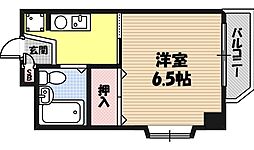 ルミエール壱番館 1Kの間取図画像