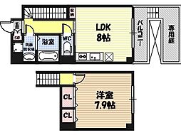 CITYSPIRE鶴見 1LDKの間取図画像