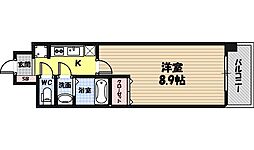 スプランディッド京橋East 1Kの間取図画像