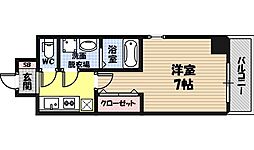 レクシア京橋DUO 1Kの間取図画像