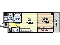 Dias3 1DKの間取図画像