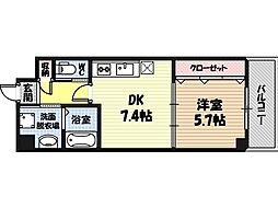 Dias3 1DKの間取図画像