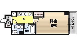 ロジェ今福鶴見 1Kの間取図画像