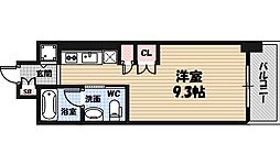 セイワパレス京橋コルティーレ ワンルームの間取図画像