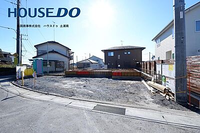 外観：現地撮影【2025年1月10日】令和7年3月完成予定♪立地を確認後、同仕様のモデルルームをご案内できます♪