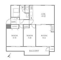 間取図画像 3LDK
