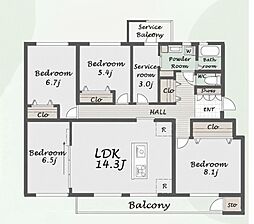 間取図画像 4SLDK