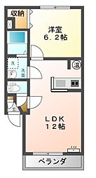 間取図画像 1LDK