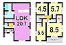 間取り：4LDK+WIC寝室、お子様のお部屋など分けた使いかたが可能です。