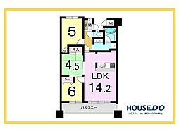 エイルマンション谷山中央 3LDKの間取図画像