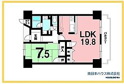 エル・フォルム指宿 1LDKの間取図画像