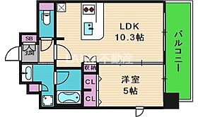 プレサンス玉造駅前  ｜ 大阪府大阪市東成区東小橋1丁目（賃貸マンション1LDK・10階・37.37㎡） その2