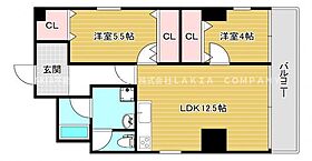 大阪府大阪市天王寺区四天王寺1丁目14-25（賃貸マンション2LDK・10階・55.00㎡） その2