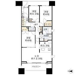 ガーデンフラッグシティ 3LDKの間取図画像