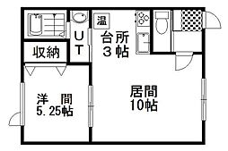 リレイション3 1LDKの間取図画像
