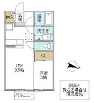 セゾン赤羽 103号室 ｜ 茨城県日立市久慈町（賃貸アパート1LDK・1階・33.61㎡） その2