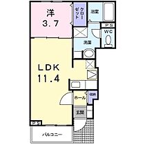 アルト・ウーノ I 102号室 ｜ 茨城県日立市東多賀町（賃貸アパート1LDK・1階・37.13㎡） その2