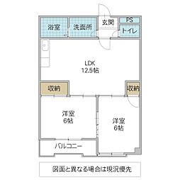 間取図画像 2LDK