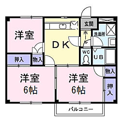 間取図画像 3DK