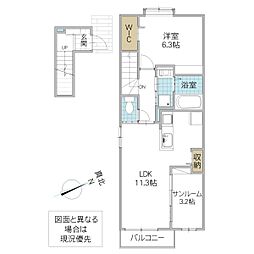 間取図画像 1LDK