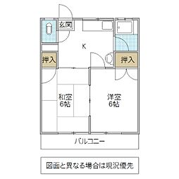 間取図画像 2K