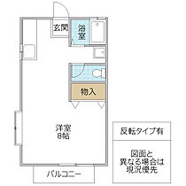 クレールタウン B 201号室 ｜ 茨城県日立市大みか町（賃貸アパート1R・2階・24.71㎡） その2