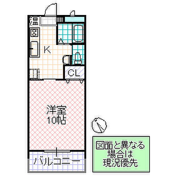 M-HOUSE 302号室｜茨城県日立市末広町(賃貸マンション1K・3階・31.40㎡)の写真 その2