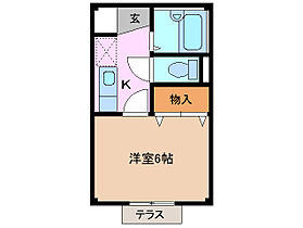 コ－ポミモザ 205 ｜ 三重県四日市市札場町（賃貸アパート1K・2階・24.60㎡） その2