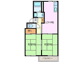 プレジール宏 202 ｜ 三重県四日市市川北１丁目（賃貸アパート2LDK・2階・41.64㎡） その2