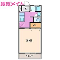 グリーンハイツ  ｜ 三重県四日市市小牧町（賃貸アパート1K・1階・28.76㎡） その2