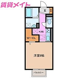 間取図画像 1K