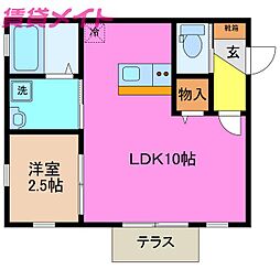 AZUR東富田 1階/-