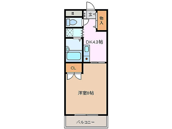 三重県桑名市大字東野(賃貸マンション1K・3階・30.17㎡)の写真 その2