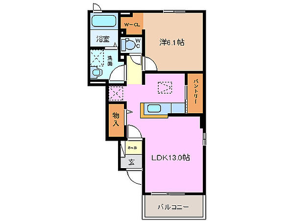 三重県桑名市多度町香取(賃貸アパート1LDK・1階・45.77㎡)の写真 その2